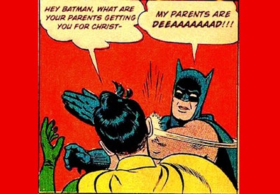 Batman first appeared in Detective Comics books published in the late 1930s. DC Comics continues to publish graphic novels with the character. Photo via geminicollisionworks (Flickr.com).