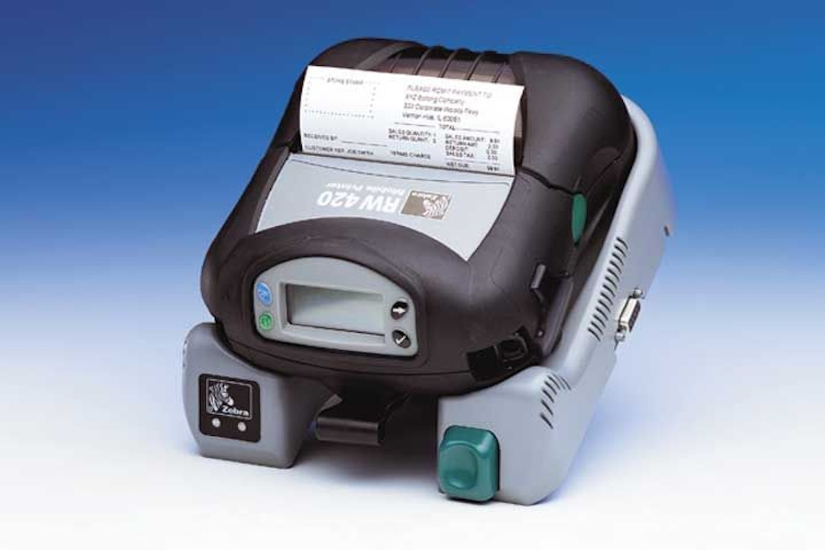 Rw 420 Mobile Printer From Zebra Technologies Police Magazine 2200