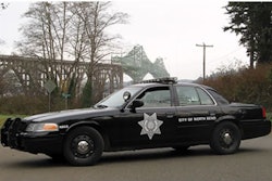 A Ford Crown Victoria Police Interceptor used by the North Bend (Ore.) Police Department. Photo via North Bend PD.