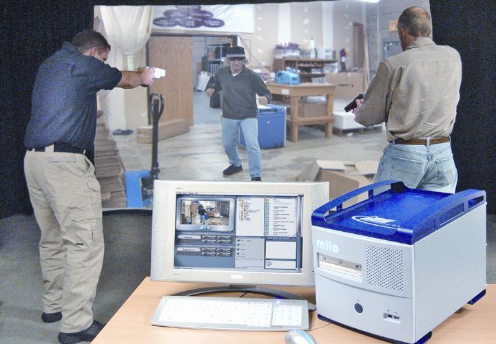 The MILO processor from IES lets trainers create their own branched instructive scenarios for the company's Range 2000 and Range 3000 law enforcement simulator systems.