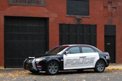 Carbon Motors' E7 patrol car offers features designed for police work. Photo courtesy of Carbon Motors.