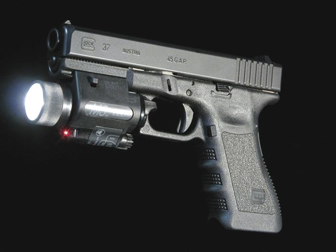 The Glock 37 is designed to fit the Streamlight/Insight Technology M-3 tactical illuminator system.