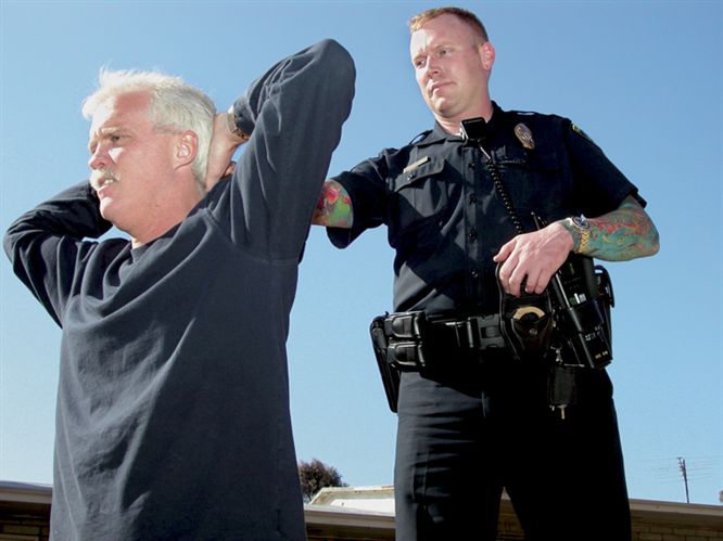 Consider carrying your handcuffs on the front of your duty belt. This way you won’t have to reach behind your back to access them, a move that could give a suspect a chance to escape or attack.