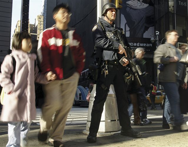 Increased anti-terror police presence during special events and homeland security alerts is reassuring to the public, but it drains resources at a time when many departments don’t have the money and manpower for even traditional police operations.