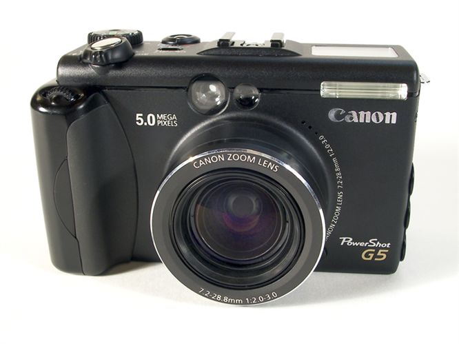 The Canon PowerShot G5 is a tough 5-megapixel camera with a deep menu of features and capabilities and a DIGIC processor.