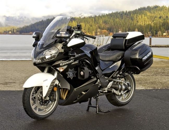 Kawasaki says its 2009 Concours 14 ABS (pictured) offers the quickest acceleration in the law enforcement class. The 2010 model is available now. Photo courtesy Beaudry Motors Inc.