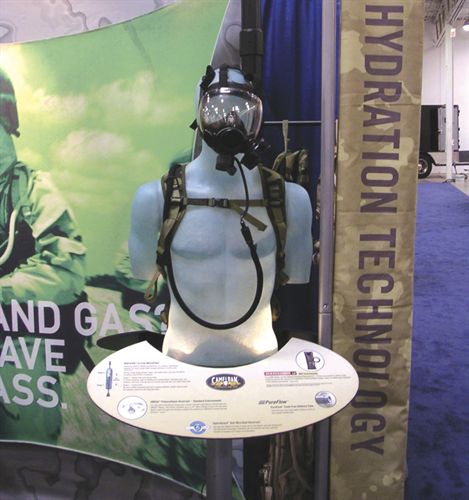 Camelbak’s newest innovation is a 3-liter reservoir constructed of material that protects the user’s water supply from chemical and biological contaminants.