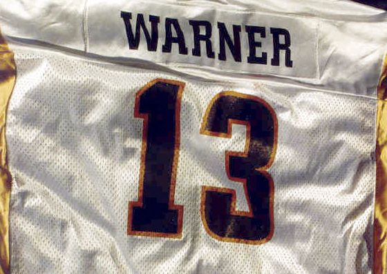 Hispanic gang members may wear this St. Louis Rams jersey with “13” on it to signify an affiliation with the Mexican mafia.