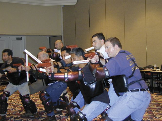 Seminars at TREXPO West included a session on tactics for delivering deadly force in crowd control situations.