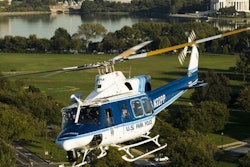 The U.S. Park Police use a Bell 412 twin-engine helicopter for airborne patrol and other law enforcement duties. Photo courtesy of Bell Helicopter.
