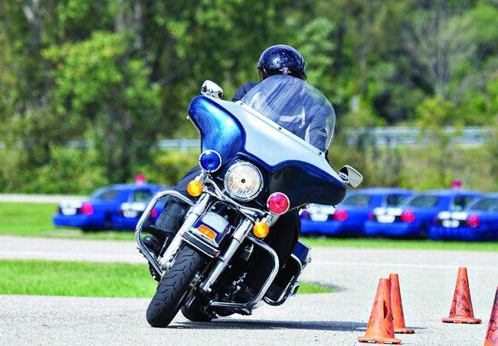 Harley-Davidson's Electra Glide was one of four police motorcycles tested by the Michigan State Police. Photo courtesy of MSP.