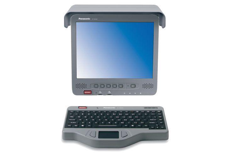 Panasonic's PDRC (Permanent Display Removable Computer) offers a vehicle-mounted display and separate keyboard. Photo courtesy of Panasonic.