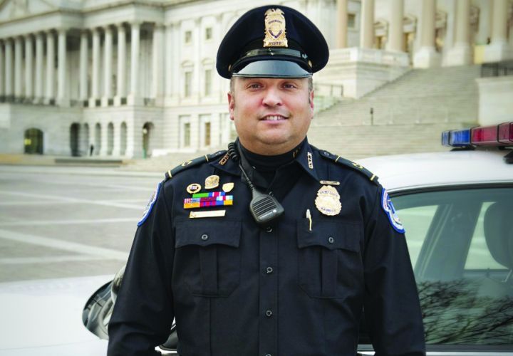 PFC Michael A. Riley's quick action helped save a fellow officer. Photo courtesy of U.S. Capitol Police.