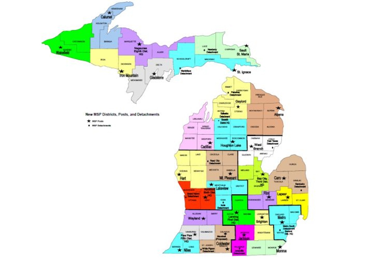 Michigan State Police Close 21 Posts | Police Magazine