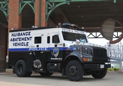 The Peoria (Ill.) PD and St. Louis Metro PD use armored trucks to crack down on nuisance properties. Photo: SLMPD.