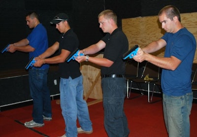 Students run through the trigger-pull assessment. Photo: Bruce Cameron.