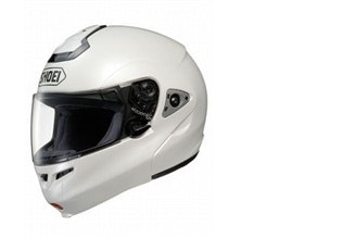 The Shoei Multitec is a full-face modular helmet offering greater officer-safety features. Photo: Shoei