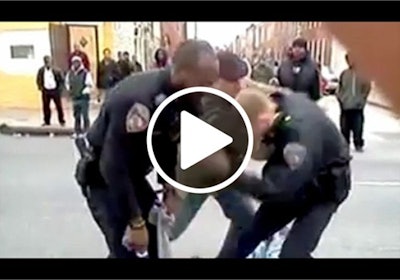 M News Baltimore Cop Tackle