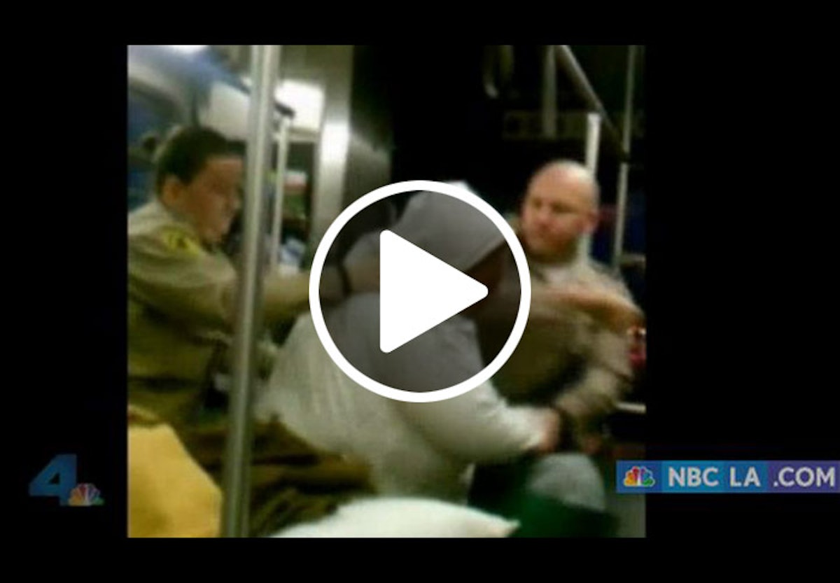 Video L.A. Deputy Punches Woman on Bus Police Magazine