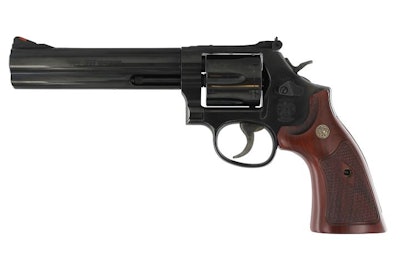 Smith & Wesson reintroduced its classic 586 .357 revolver in 4- and 6-inch (shown) barrel lengths. Photo: S&W