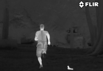 Thermal systems are excellent for locating people in wooded areas. Photo: FLIR Systems