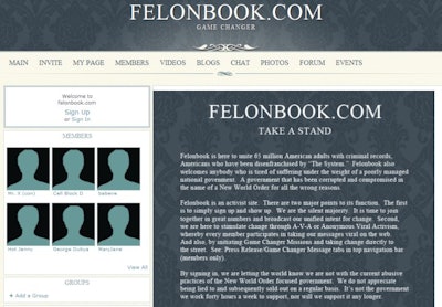 Screenshot: Felonbook