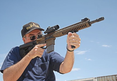 The author fires LWRC's M6A2 special purpose rifle. Photo: Alex Landeen
