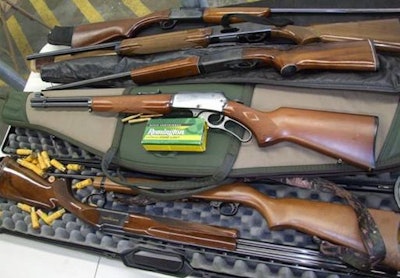 Long guns seized during Operation Middle Man. Photo: California AG