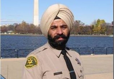 L.A. County Sheriff's Deputy Jasjit Singh successfully lobbied the Metropolitan (D.C.) Police Department to amend its uniform policy for Sikh officers. Photo: Jasjit Singh