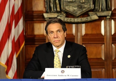 New York's Gov. Andrew Cuomo announces legislation that would limit lower-level pot arrests. Photo: Gov. Cuomo