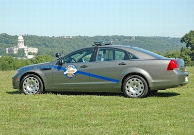 Kentucky State Police's 2012 Chevrolet Caprice PPV. Photo: KSP
