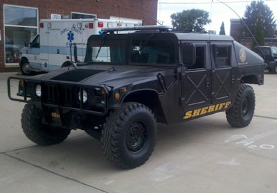 The Cabell County (W.Va.) Sheriff's Office acquired a Humvee via the 1033 program.