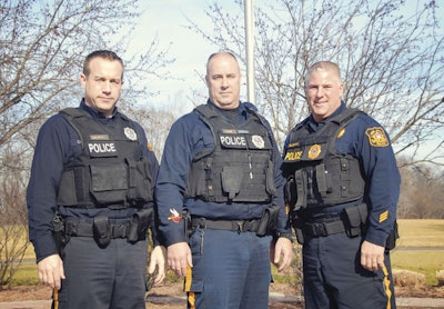 Officer Jeff Caldwell, Officer Fred Dow, and Det. Michael Pellegrino.