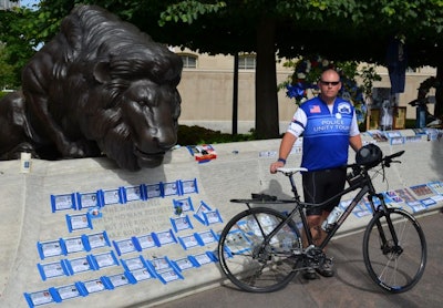 Sgt. Randy Crowther of the Orem (Utah) PD rode a Safariland Kona bicycle in the Police Unity Tour. Photo: Safariland