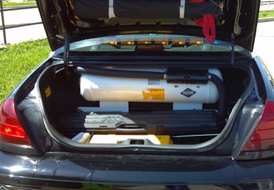 The Iowa County (Wis.) Sheriff's Office converted a Ford Crown Vic to run on propane fuel. Photo: Alliance AutoGas.