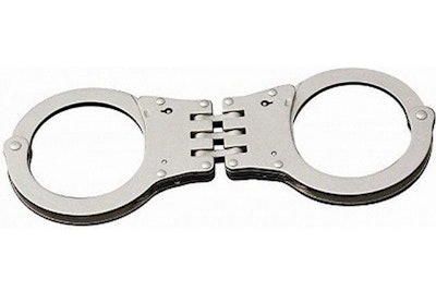Tri-Max hinged handcuffs. Photo: OfficerStore.com