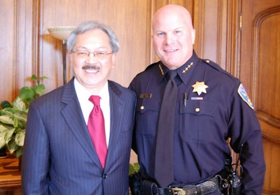 San Francisco Police Chief Greg Suhr (right) with Mayor Ed Lee. Photo: SFPD