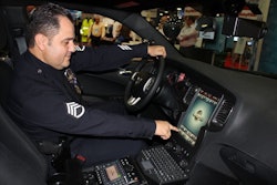 Sgt. Dan Gomez shows off the LAPD's next-gen Dodge Charger. Photo: Paul Clinton
