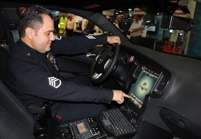 Sgt. Dan Gomez shows off the LAPD's next-gen Dodge Charger. Photo: Paul Clinton