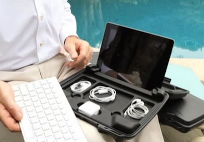 Pelican's 1075 hard case provides rugged protection for the iPad.