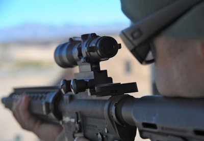 Trijicon's ACOG 3x30 optic. Photo: Mark W. Clark