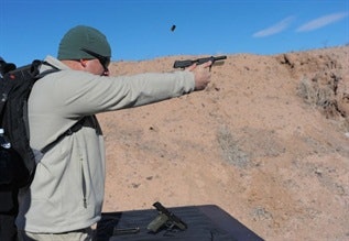 Heckler & Koch introduced its HK45 Tactical pistol. Photo: Mark W. Clark