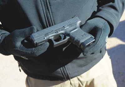 The Glock G30S officers a slim .45 ACP pistol for tactical officers. Photo: Mark W. Clark.