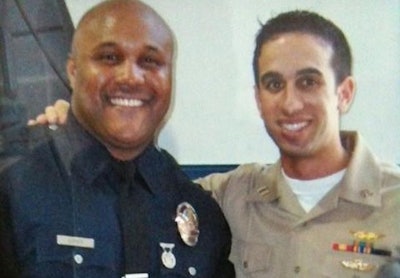 Dorner wearing his LAPD uniform. Photo via Facebook.