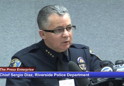 Riverside Police Chief Sergio Diaz. Screenshot via PE.com