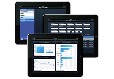 New World Systems' Aegis LaunchCommand for iPad. Photo courtesy of New World Systems.