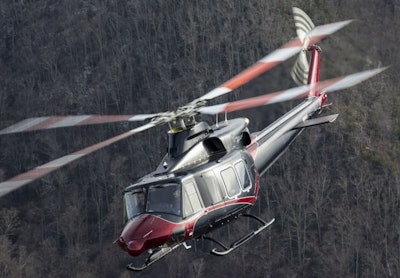 The Bell 412EPI offers greater situational awareness and speed. Photo courtesy of Bell Helicopter.
