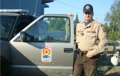 VPSO Sgt. Dan Decker patrols Ekwok. Photo courtesy of Alaska DPS.