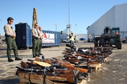 These guns were slated for destruction at an LASD gun buyback event in 2010.