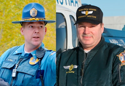 Trooper Tage Toll (left) and Pilot Mel Nading were killed in the Helo 1 crash. Photos courtesy of Alaska Governor's Office and Alaska State Troopers.